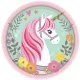 Unikornis Magical papírtányér 8 db-os 18 cm