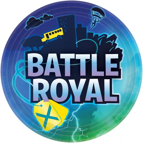 Battle Royal Storm papírtányér 8 db-os 22,8 cm
