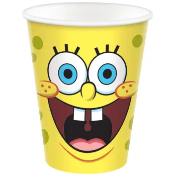 SpongyaBob Laugh papír pohár 8 db-os 250 ml