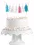 Sellő Colorful torta dekoráció 15 cm