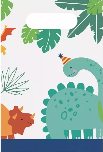 Dinoszaurusz Dino-Mate ajándéktasak, ajándékzacskó 8 db-os