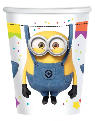 Minyonok Hooray papír pohár 8 db-os 250 ml