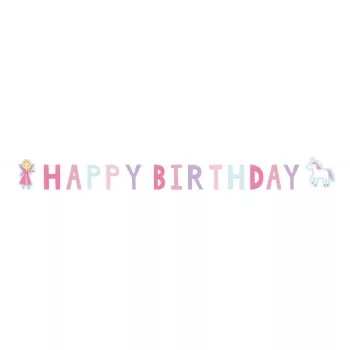 Hercegnő Spell Happy Birthday felirat 150 cm