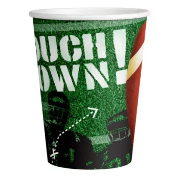 Amerikai futball Touchdown papír pohár 8 db-os 250 ml