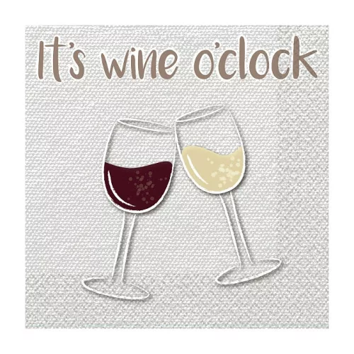 It's wine o'clock Cheers szalvéta 16 db-os 33x33 cm