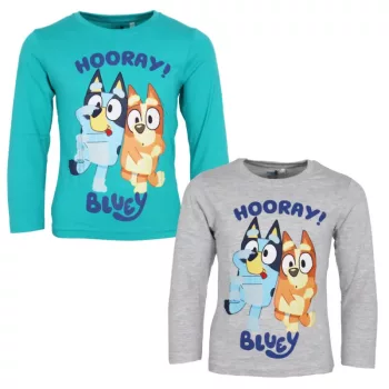   Bluey Hooray! gyerek hosszú póló, felső 2 - 6 év / 92 - 116 cm
