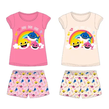   Baby Shark Rainbow gyerek rövid pizsama 2 - 6 év / 92 - 116 cm
