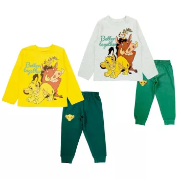  Disney Az Oroszlánkirály Together gyerek hosszú pizsama 3 - 8 év / 98 - 128 cm