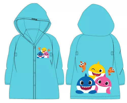 Baby Shark Blue esőkabát 2 - 5 év / 92 - 110 cm