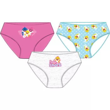   Baby Shark Yellow gyerek fehérnemű, bugyi 3 darab/csomag 4 - 5 év / 92 - 110 cm