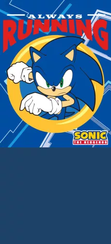 Sonic a sündisznó Always Running gyerek sál, snood