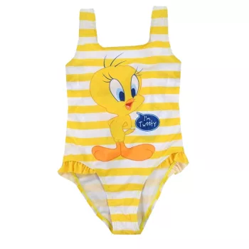   Bolondos Dallamok Tweety gyerek fürdőruha, úszó 2 - 8 év / 92 - 128 cm