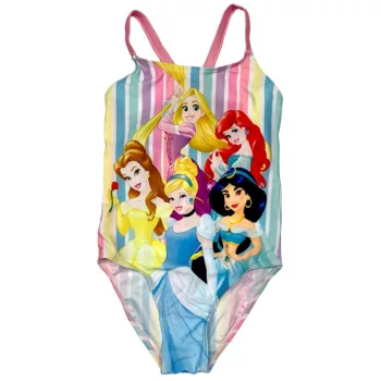   Disney Hercegnők Striped gyerek fürdőruha, úszó 3 - 8 év / 98 - 128 cm