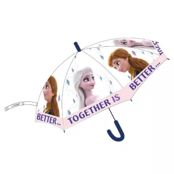   Disney Jégvarázs Together gyerek átlátszó félautomata esernyő Ø74 cm