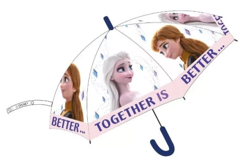 Disney Jégvarázs Together gyerek átlátszó félautomata esernyő Ø74 cm