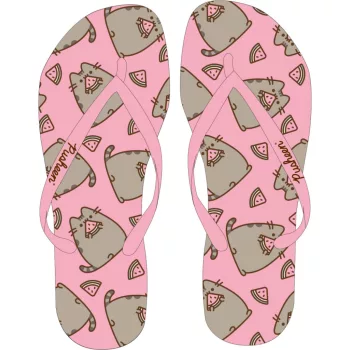 Pusheen Pink gyerek papucs, Flip-Flop 25-34