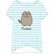 Pusheen Striped női rövid hálópóló M