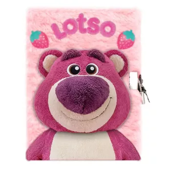   Disney Játékháború Lotso Strawberry 3D plüss A5 lakatos napló