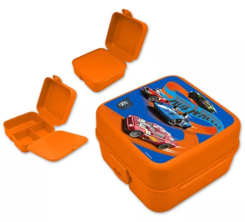 Hot Wheels Race több rekeszes uzsonnás doboz, szendvicsdoboz