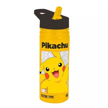 Pokémon Electric műanyag szívószálas kulacs 600 ml