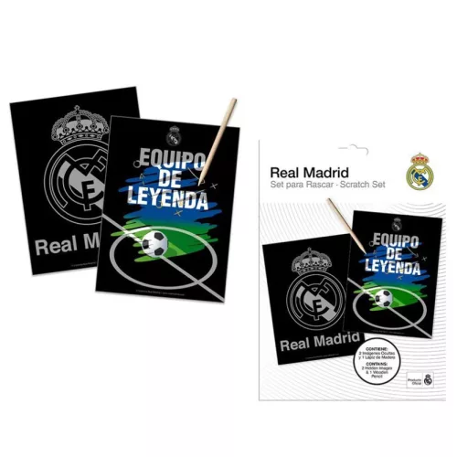 Real Madrid Hala scratch képkarcoló készlet