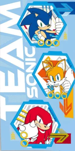 Sonic a sündisznó Team fürdőlepedő, strand törölköző 70x140cm