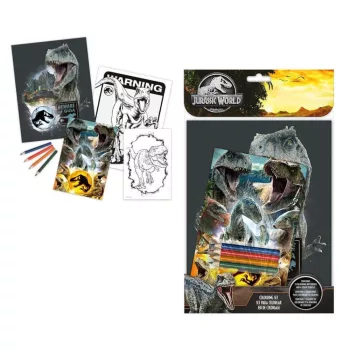Jurassic World Raptor Rage színező szett