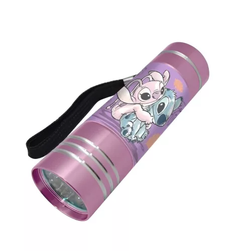 Disney Lilo és Stitch, A csillagkutya Angel Pink LED elemlámpa 9 cm