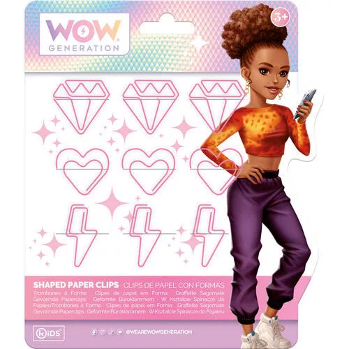 WOW Generation Megan rózsaszín gemkapocs szett