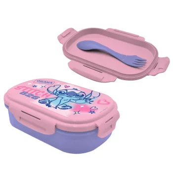   Disney Lilo és Stitch, A csillagkutya This World szendvicsdoboz + evőeszköz szett