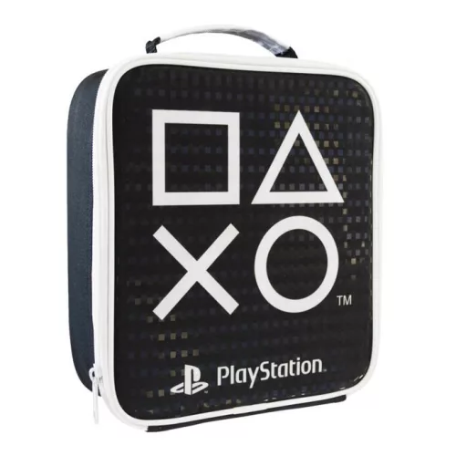 PlayStation Black thermo uzsonnás táska, hűtőtáska 23 cm