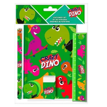 Dinoszaurusz Crazy írószer szett (5 db-os)