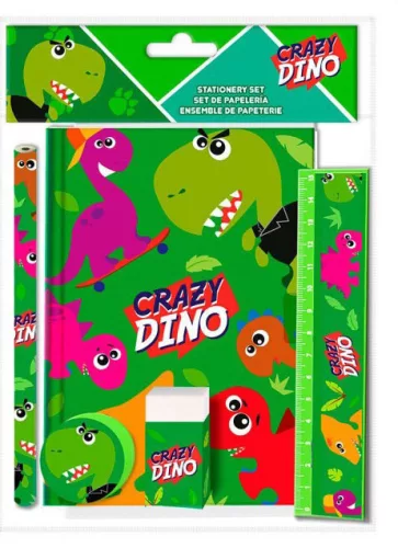 Dinoszaurusz Crazy írószer szett (5 db-os)