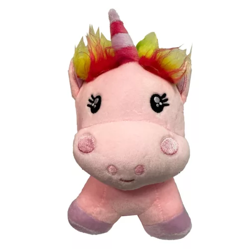 Unikornis Pink plüss figura 16 cm