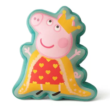 Peppa malac Queen formapárna, díszpárna 35 cm Velúr