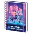 K-pop Démonvadászok World Tour spirál notesz, vonalas füzet A5