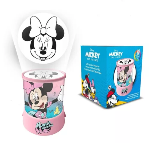 Disney Minnie Mermaid 2 az 1-ben kivetítő, lámpa, éjszakai fény