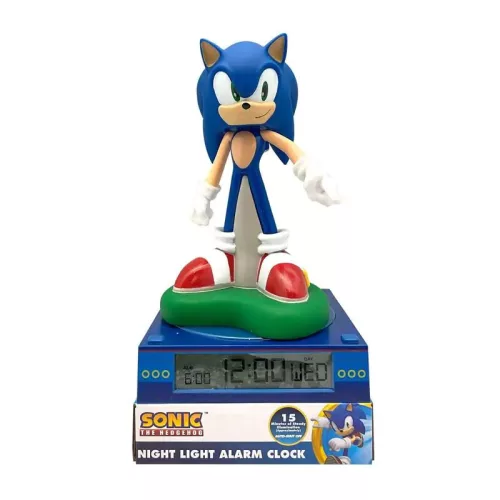 Sonic a sündisznó Blur 3D éjszakai lámpa és ébresztőóra