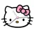 Hello Kitty Bow XL falióra 50 cm