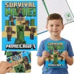 Minecraft Fight A/5 vonalas füzet beépített órával