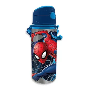   Pókember Wall alumínium szívószálas kulacs akasztóval 600 ml