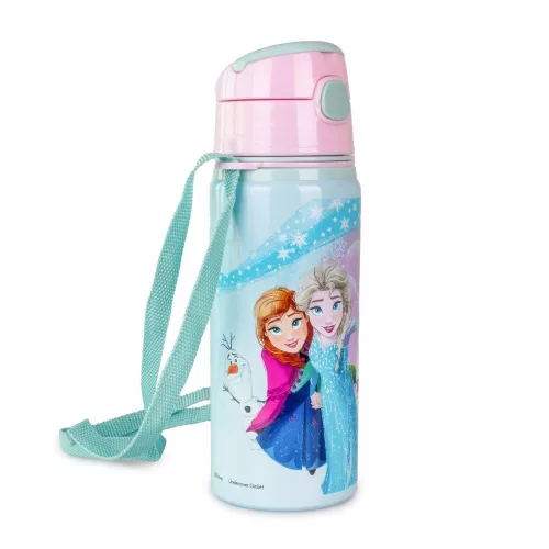 Disney Jégvarázs Magical alumínium szívószálas kulacs akasztóval 600 ml