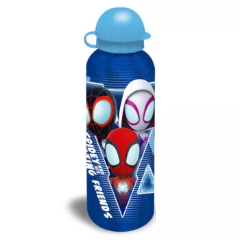 Pókember Blue Web alumínium kulacs ívókupakkal 500 ml