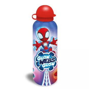 Pókember Glow Web alumínium kulacs ívókupakkal 500 ml