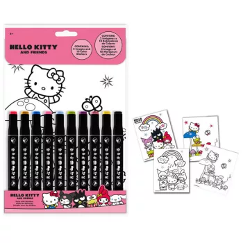 Hello Kitty Friends számos színező