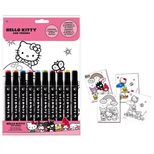Hello Kitty Friends számos színező