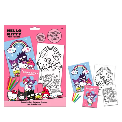 Hello Kitty Friends színező szett