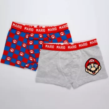   Super Mario Power gyerek boxeralsó 2 darab/csomag 5 - 12 év / 110 - 152 cm