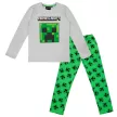 Minecraft Creeper gyerek hosszú pizsama 8 - 12 év / 128 - 152 cm