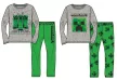 Minecraft Creeper gyerek hosszú pizsama 8 - 12 év / 128 - 152 cm